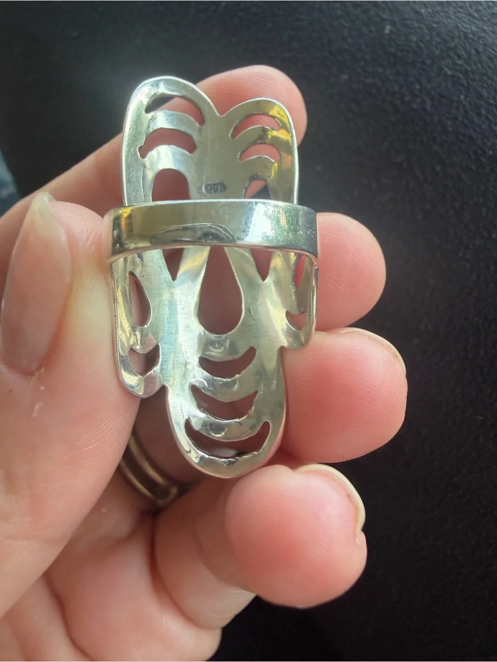 Silver Openwork Statement Ring - Contemporary Women’s Jewelry